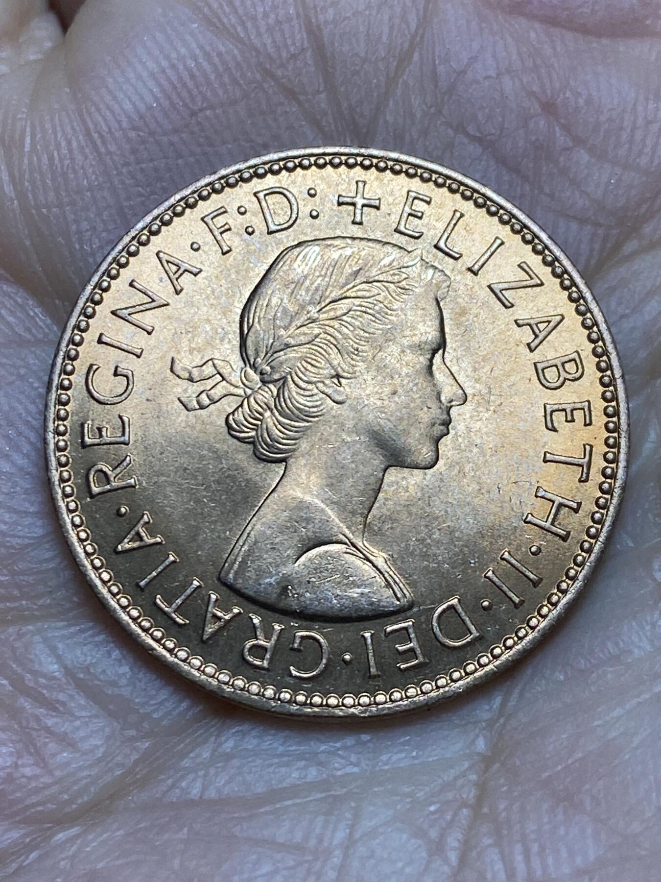 2025年第一百四十三场(总第一百六十九场）外国好品散币场(免佣金) 原光好品–英国🇬🇧1967年半便士(伊丽莎白二世青年桂冠第二版，普制币关门年)