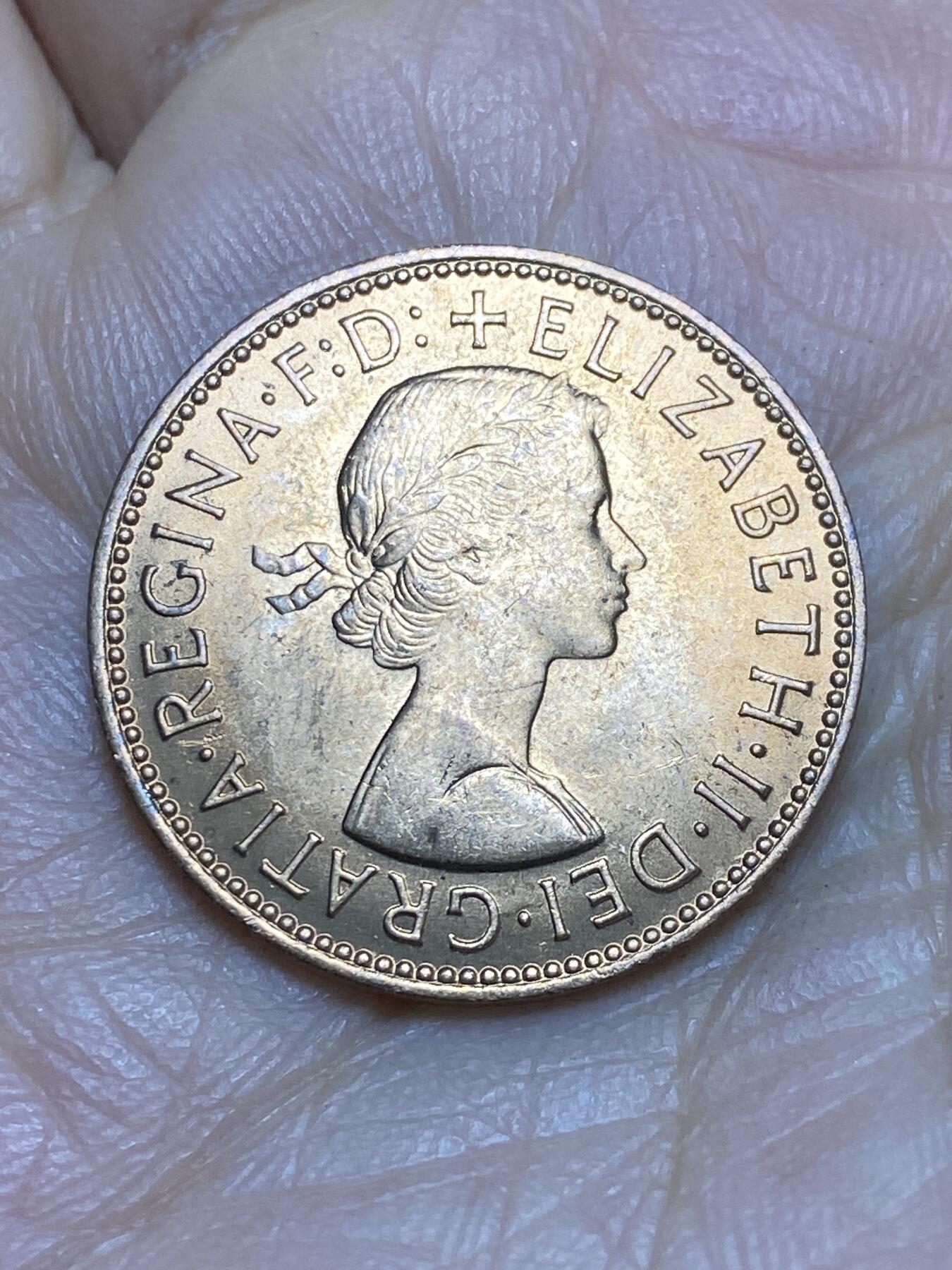 2025年第一百四十三场(总第一百六十九场）外国好品散币场(免佣金) 英国🇬🇧1967年半便士(伊丽莎白二世青年桂冠第二版，普制币关门年)