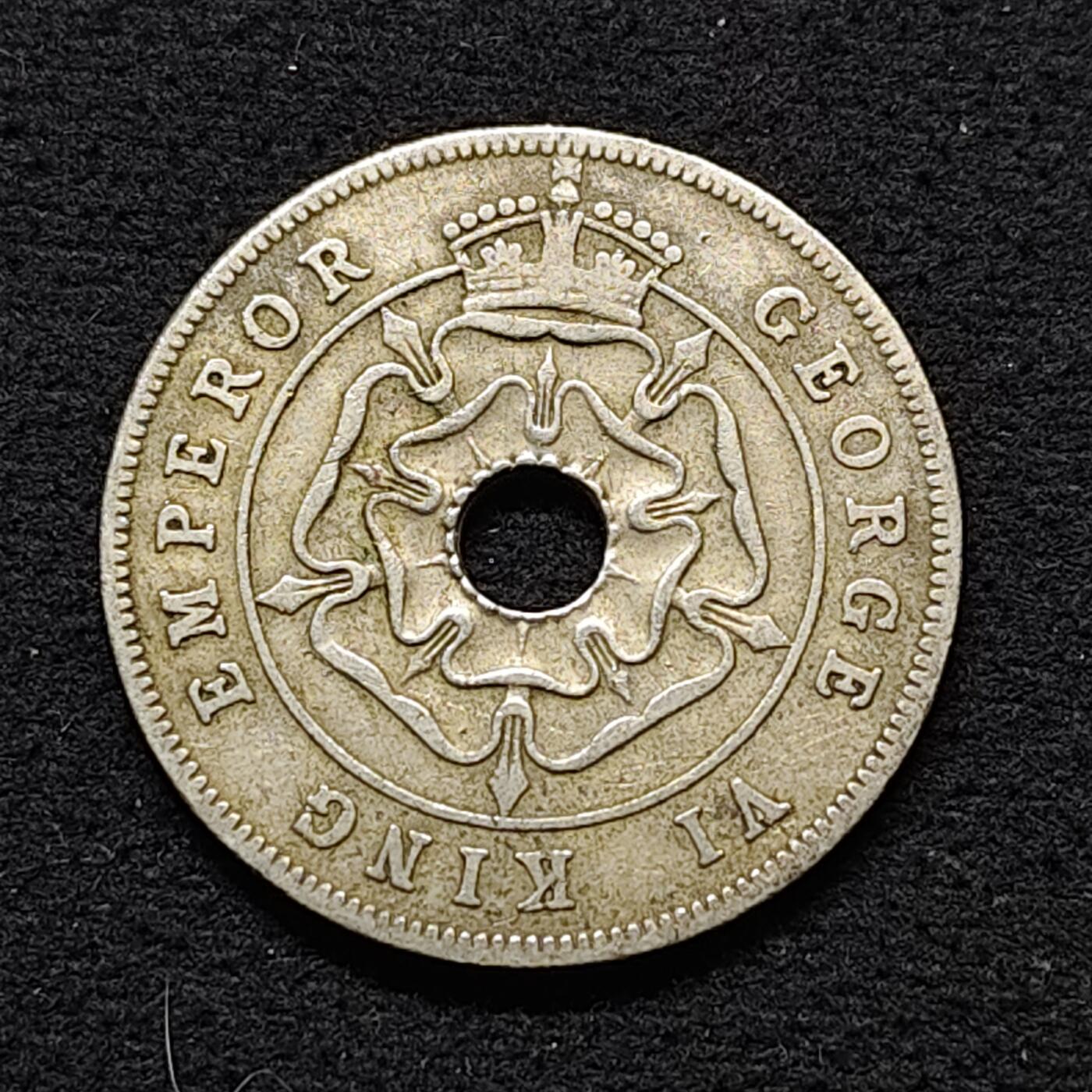 【全场包邮】纯粹捡漏拍490场（免费代拍第27场） 英属南罗德西亚1938年乔治六世1便士