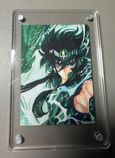 秋萤阁第39期 (12月30日周二晚上21点截拍，欢迎竞拍)  - 【手绘卡】圣斗士星矢 古早日漫风 hit画师精品佳作