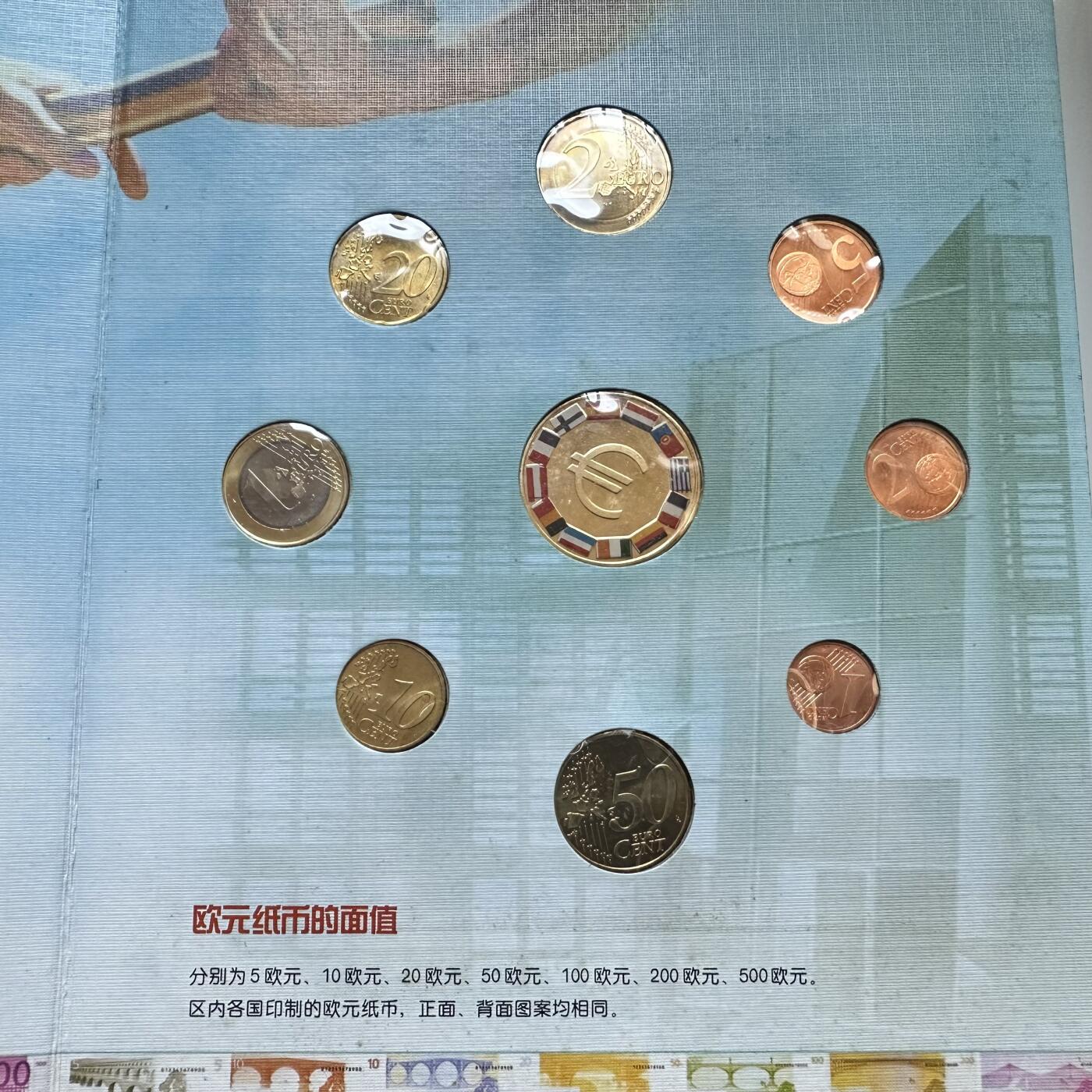 🌹外币初藏🌹🐯2025年第146场  每周二四六晚8️⃣点 接代拍 欧元时代钱币邮票珍藏册 5欧元连体美钞