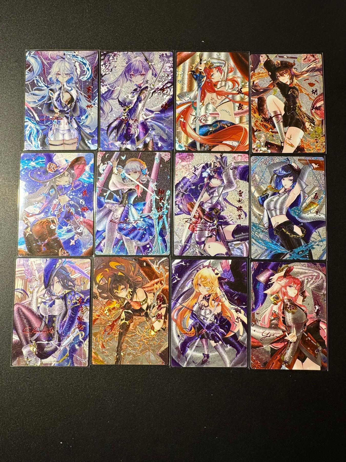 NO.19 好又多金牌大场，新店点关注不迷路！每周一站式配齐，方便凑单！（周6晚8点截拍，卖家送拍0抽成！） 原神卡牌 2024年纪念套卡 一套12张 粗闪