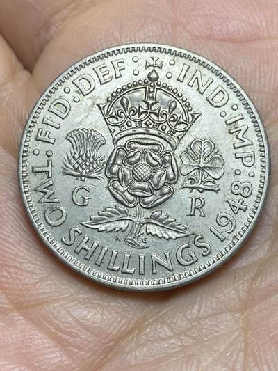 2025年第一百四十三场(总第一百六十九场）外国好品散币场(免佣金) - 好品–英国🇬🇧1948年2先令(乔治六世第二版，关门年仅发行2年)