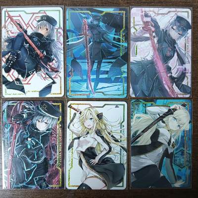 花开卡拍第53期（12月28号周日截拍，品控勿拍!!!拍品不寄存，运费5元，自制卡难免瑕疵，可能存在轻微撞角爆边等出厂瑕疵，品控介意勿拍！） - 疾风 闪刀姬 一套6张 纱布闪