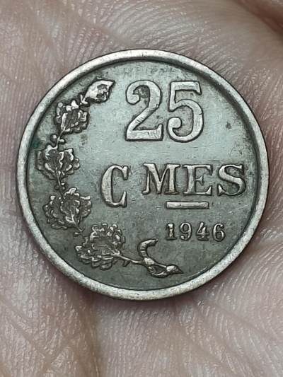 2025年第一百四十场(总第一百六十六场）外国好品散币场(免佣金) - 少见–卢森堡🇱🇺1946年25生丁(第七任大公夏洛特夫人时期第四版，首发年仅发行2年)