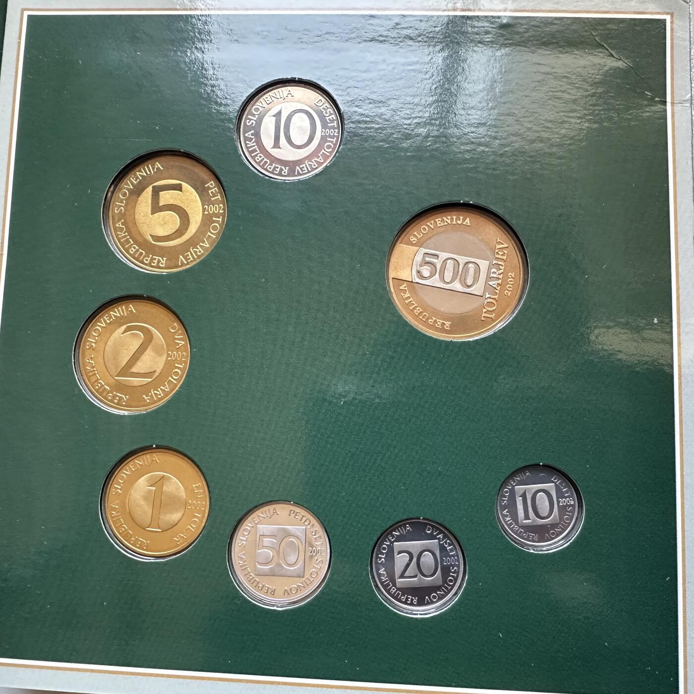 🌹外币初藏🌹🐯2025年第146场  每周二四六晚8️⃣点 接代拍 斯洛文尼亚2002年套币含韩日世界杯500纪念币