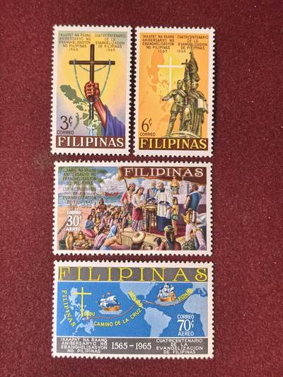 联合阁邮币社™ ——“多国邮票”👍🏻👏🏻👍🏻👏🏻 - 菲律宾 传教400周年 全套新
