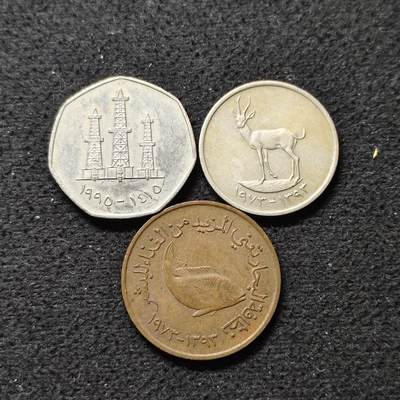 【全场包邮】纯粹捡漏拍490场（免费代拍第27场） - 阿联酋各年份散币3枚一组