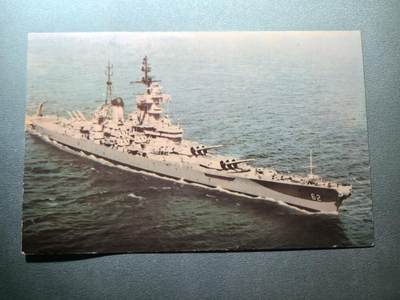 盛世勋华——号角文化勋章邮票专场拍卖第296期 - 美国冷战时期军舰专题明信片 新泽西号战列舰