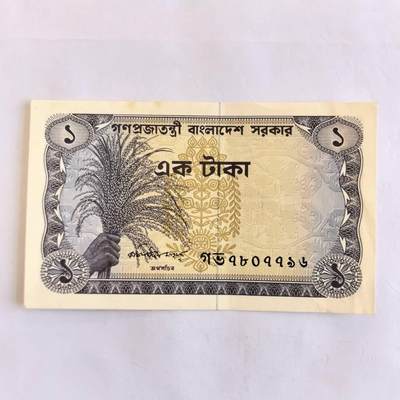 各国外币第105期 无佣金 - 孟加拉1塔卡 1973年9品