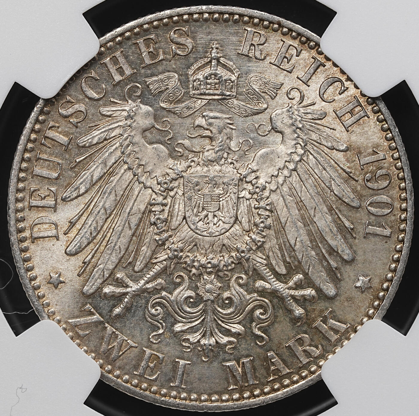 修遠堂世界钱币第九十九期 NGC MS64 1901年普鲁士建国200周年2马克银币