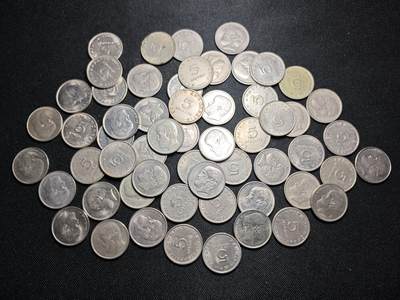 KK钱币收藏小铺 《套币 好品/批量散币专场》  2月预留时间 周末发货 -  希腊5德拉克马57枚一组