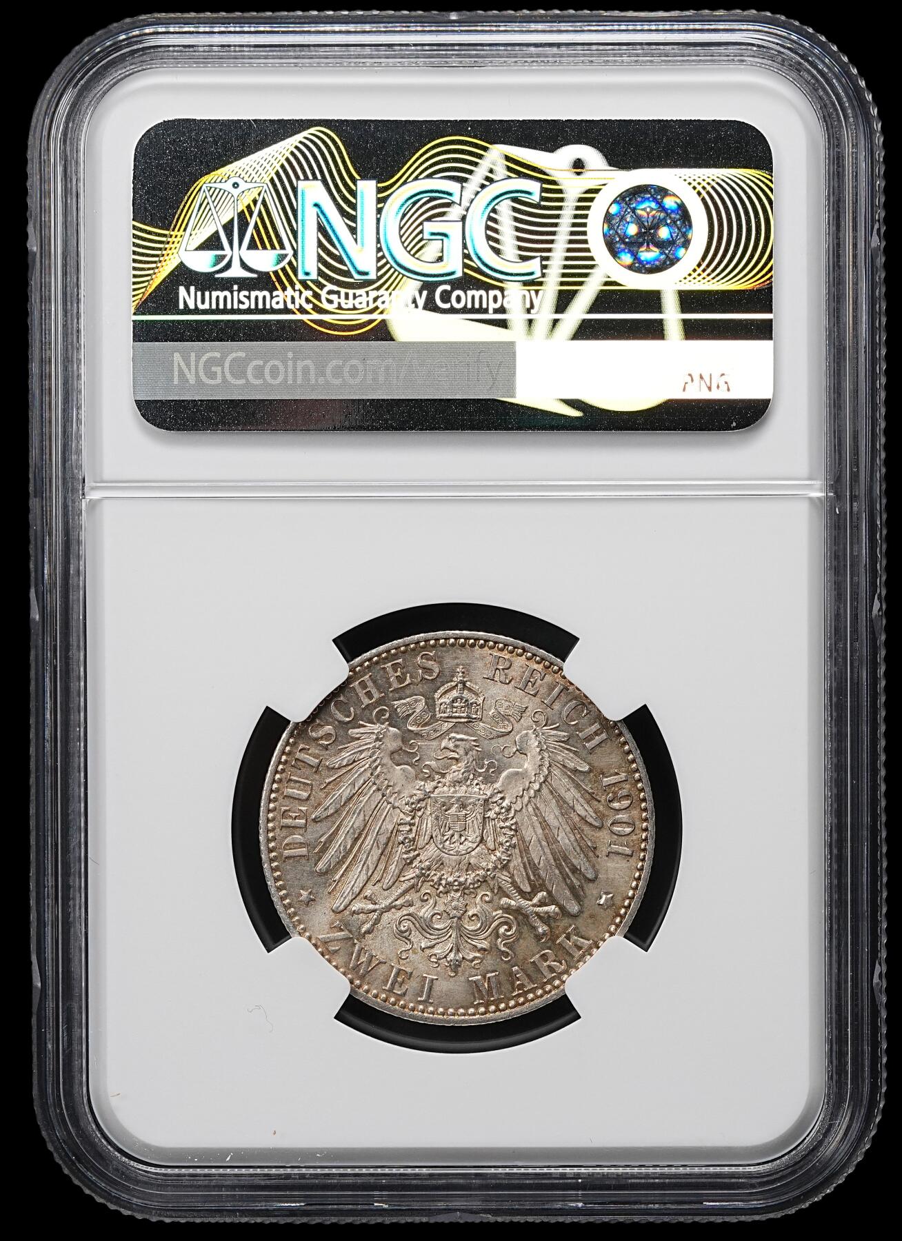 修遠堂世界钱币第九十九期 NGC MS64 1901年普鲁士建国200周年2马克银币