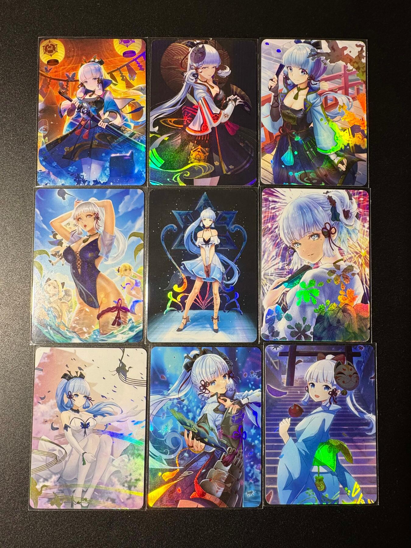 NO.19 好又多金牌大场，新店点关注不迷路！每周一站式配齐，方便凑单！（周6晚8点截拍，卖家送拍0抽成！） 原神卡牌 神里绫华一套9张 妹妹头齐刘海 特别可爱 彩闪