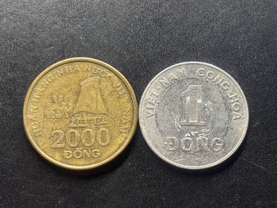 邮泉阁限时拍卖第三十八场 亚洲专场（硬币在国外。请付邮费6元。） - 越南2枚
