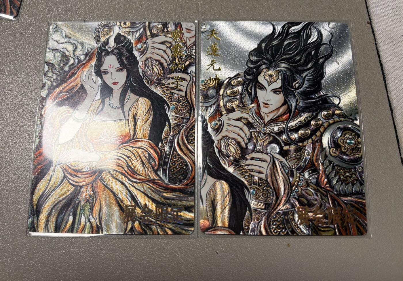 秋萤阁第39期 (12月30日周二晚上21点截拍，欢迎竞拍)  卡德曼西游 天蓬元帅&嫦娥 裸卡 【展会限定】可以让张建东老师签字，具体流程私聊后台