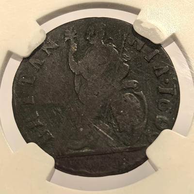 博洋堂世界钱币拍卖第162期（全场包邮） NGC VG8 英国1699年威廉三世1/4便士铜币