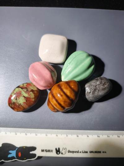 99期回流戒指饰品杂件纪念章丝路钱币专场 - 中亚回流瓷珠