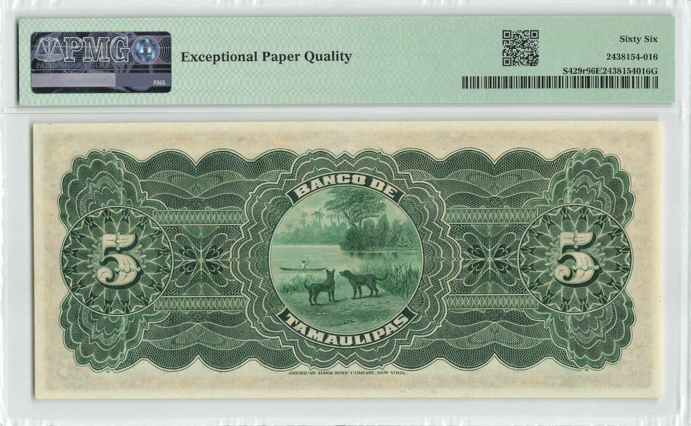 小福收藏拍卖第200期 【庆典场 中拍就有好礼相赠】评级币精选场 本期有捷克斯洛伐克20年100克朗慕夏作品大珍 69分倒置百位号布隆迪世界最大纸币  35年版加拿大经典 苏格兰格拉斯哥大学500年纪念钞倒置小号 卡塔尔80年100里亚尔冠军分 美国教育券 意大利拉斐尔 乌克兰 库克群岛 墨西哥 南斯拉夫 亚美尼亚等多国精美高分珍稀老钞精品纸币 墨西哥 1902-14年 5比索 库存票 小女孩 PMG66 EPQ 季军分