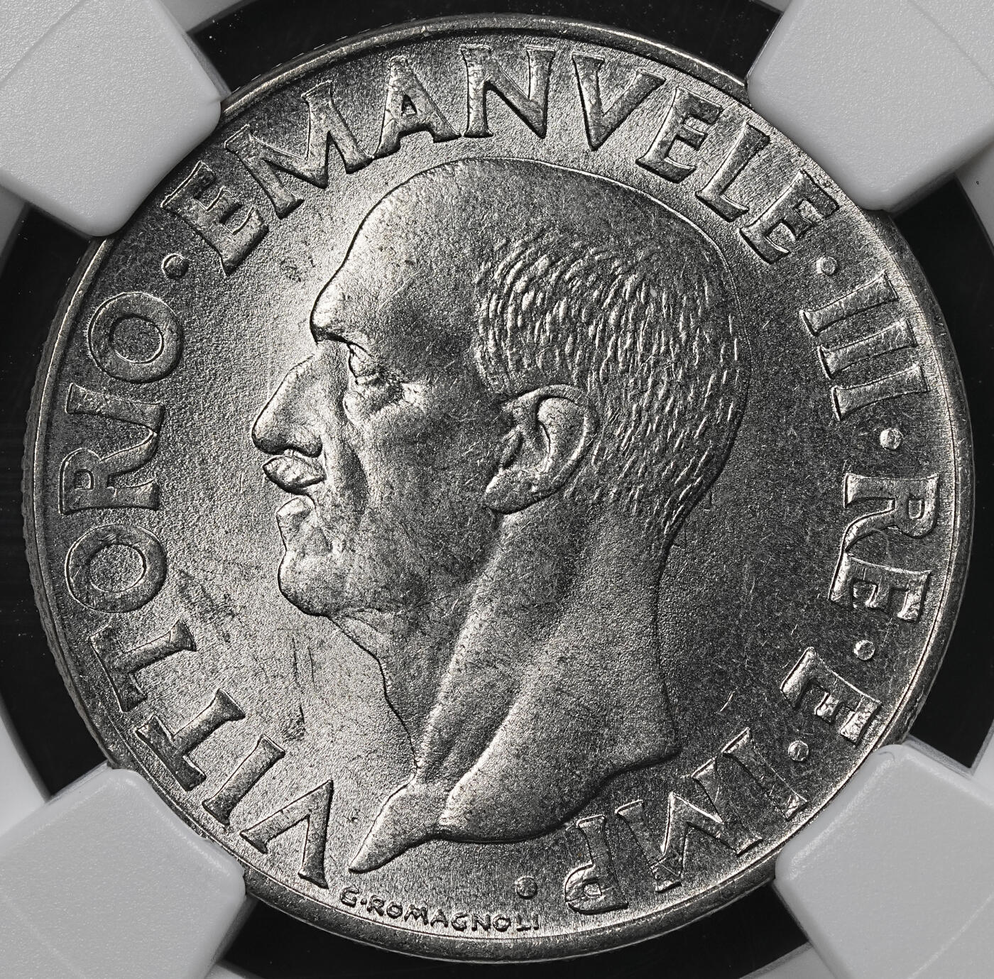 修遠堂世界钱币第九十九期 NGC MS64 1942年意大利1里拉