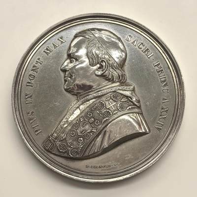 博洋堂世界钱币拍卖第154期（全场包邮） - 梵蒂冈1869年第一届大公会议大银章，74mm，190克。