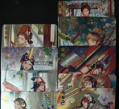 花开卡拍第53期（12月28号周日截拍，品控勿拍!!!拍品不寄存，运费5元，自制卡难免瑕疵，可能存在轻微撞角爆边等出厂瑕疵，品控介意勿拍！） - 砖家卡牌 艳艳天下 第一弹 粗闪9张