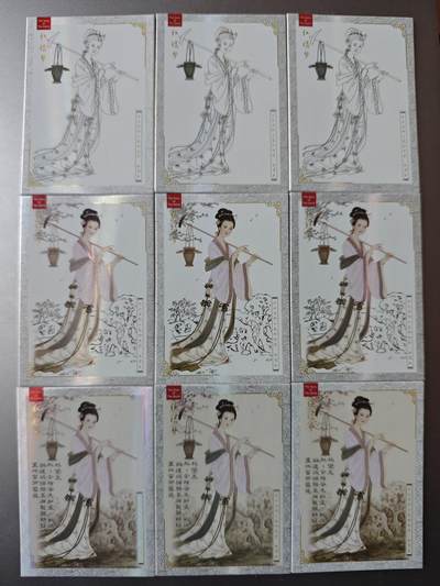 NO.19 好又多金牌大场，新店点关注不迷路！每周一站式配齐，方便凑单！（周6晚8点截拍，卖家送拍0抽成！） - 云轩红楼梦 苏宇光作品  林黛玉渐变九宫9张一套