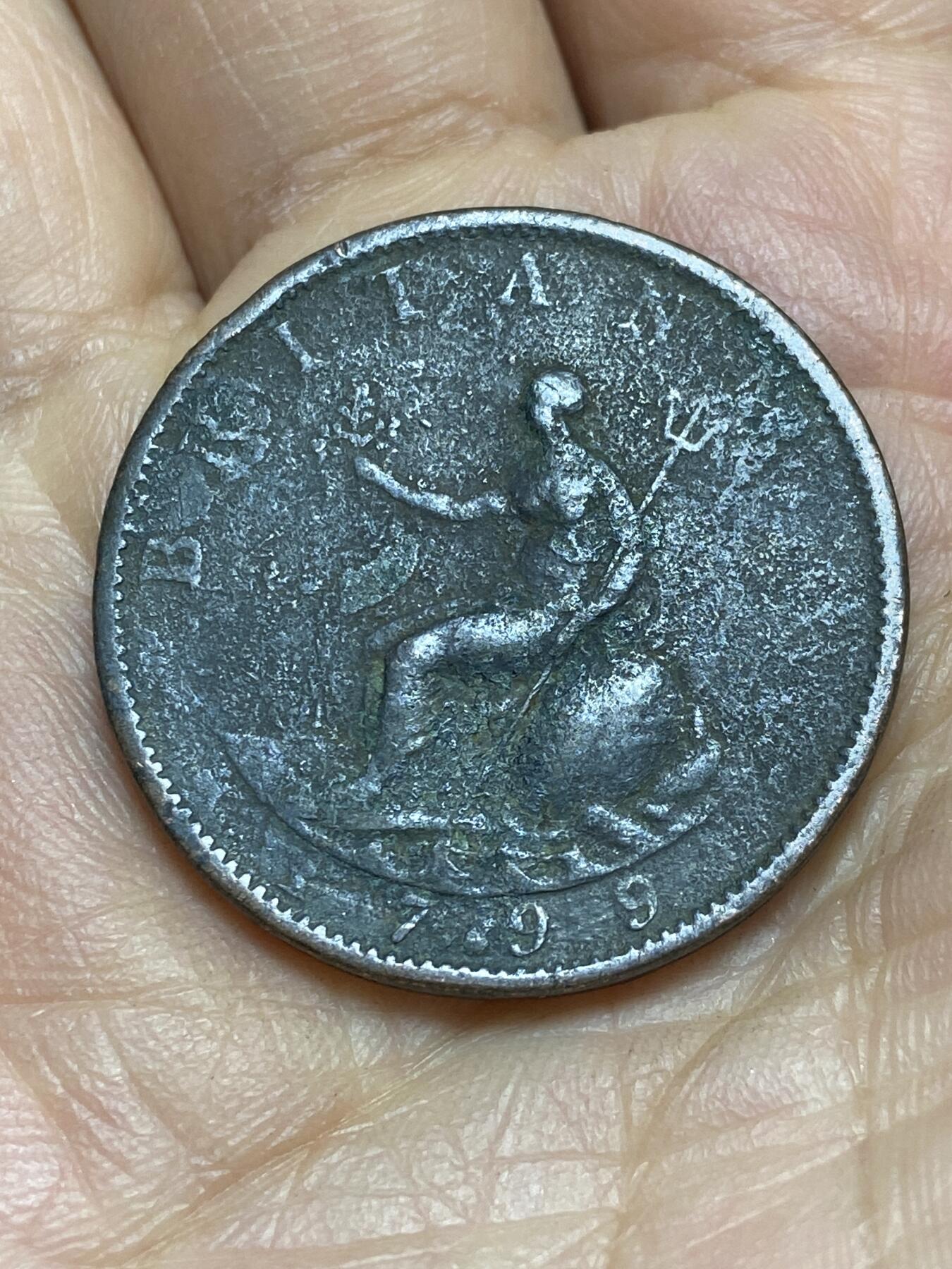 2025年第一百四十三场(总第一百六十九场）外国好品散币场(免佣金) 英国🇬🇧1799年1便士(乔治三世时期)