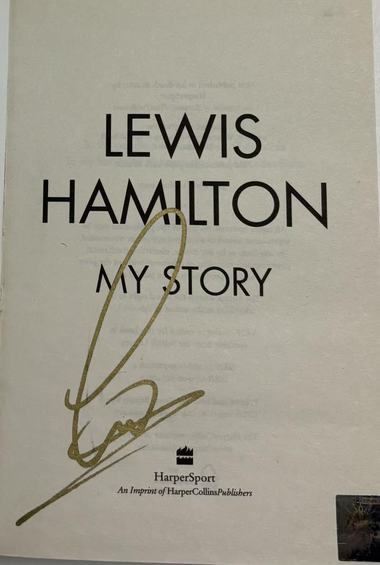 零元拍：F1七冠王刘易斯-汉密尔顿亲笔签名英文原版《刘易斯汉密尔顿：我的故事》