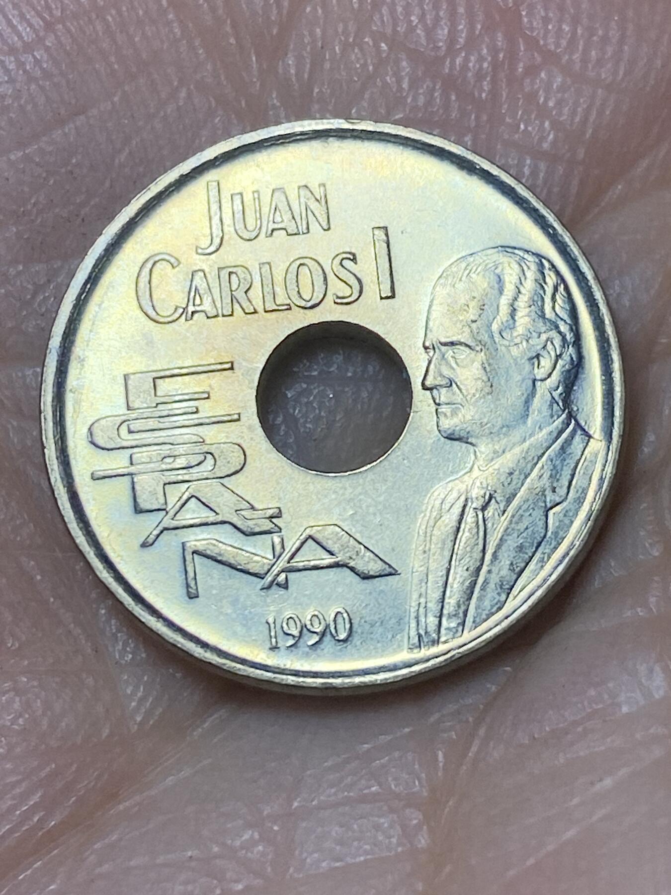 2025年第一百四十场(总第一百六十六场）外国好品散币场(免佣金) 好品–西班牙🇪🇸1990年25比塞塔(1992年巴塞罗那奥运会纪念币)