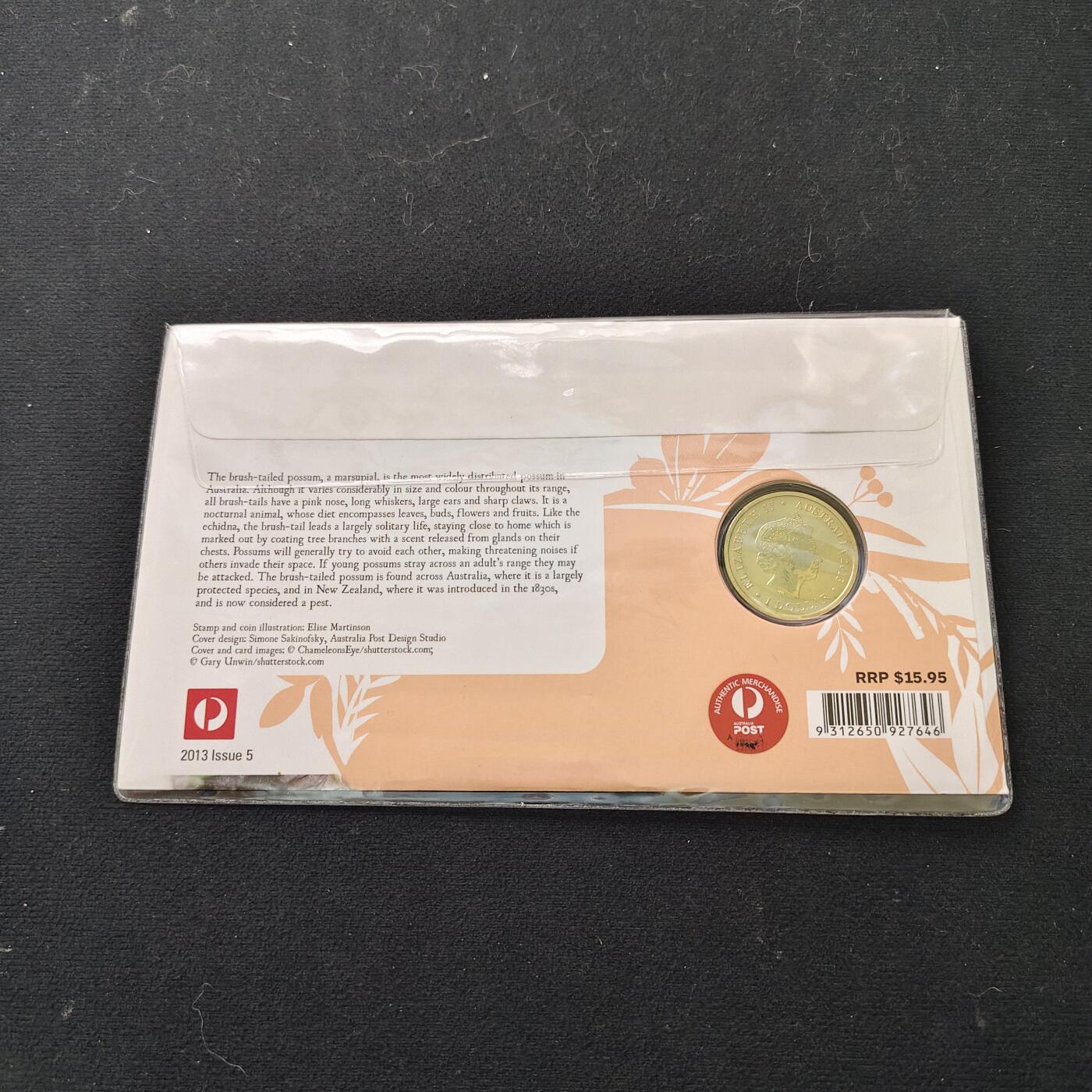 【全场包邮】纯粹捡漏拍491场（免费代拍第28场） 澳大利亚2013年1元荒野宝宝系列负鼠澳大利亚邮政官方PNC纪念邮币封