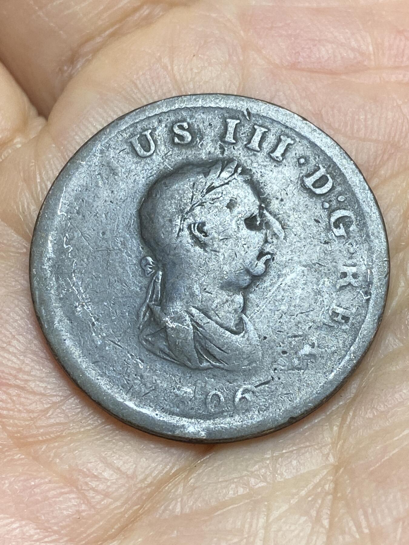 2025年第一百四十三场(总第一百六十九场）外国好品散币场(免佣金) 英国🇬🇧1806年半便士(乔治三世时期)