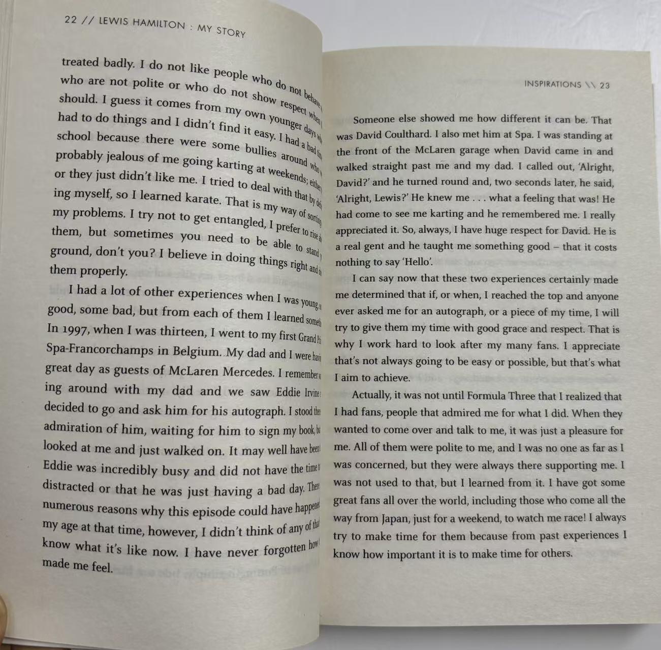 零元拍：F1七冠王刘易斯-汉密尔顿亲笔签名英文原版《刘易斯汉密尔顿：我的故事》