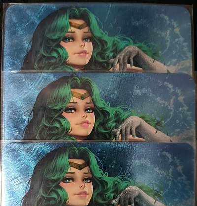 花开卡拍第53期（12月28号周日截拍，品控勿拍!!!拍品不寄存，运费5元，自制卡难免瑕疵，可能存在轻微撞角爆边等出厂瑕疵，品控介意勿拍！） - 宁缺卡牌 海王满三宫 粗闪