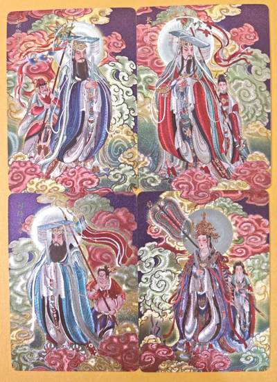 趣卡卡拍No.22期（无佣金免手续费，分享成交有奖） - 【粗闪】焱卡文化 列仙卷 彫仙 粗闪（四御尊神）-紫薇大帝+长生大帝+勾陈大帝+后土娘娘