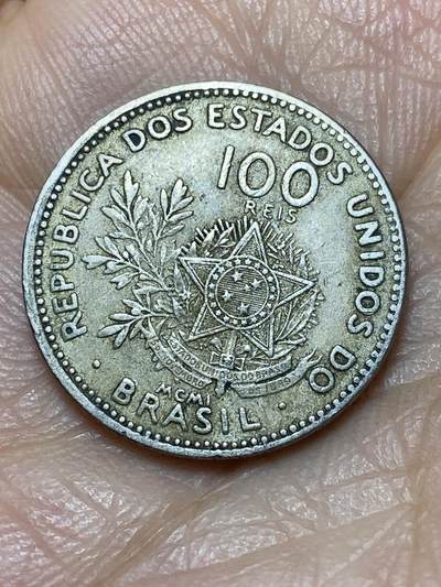 2025年第一百四十场(总第一百六十六场）外国好品散币场(免佣金) - 流通好品–巴西🇧🇷1901单年份100瑞斯(共和国时期第二版)