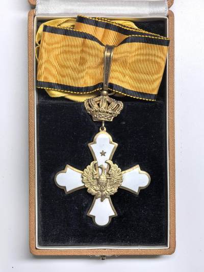 小驴勋章奖章收藏12月27日周六晚六点拍卖（珍爱和平，收藏战争，铭记历史，勿忘国耻，忠党爱国。有偿代拍，送拍规则在简介最后，参拍须阅读规则后再参拍，关系到运费包装发货时效真假辨别等关键信息，拍卖时不再发原图，看大图店主微信码在拍卖店铺介绍里） - 希腊王国指挥官级凤凰勋章带原盒