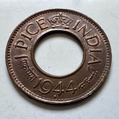 🌹外币初藏🌹🐯2025年第146场  每周二四六晚8️⃣点 接代拍 - 英属印度1944年一派沙 