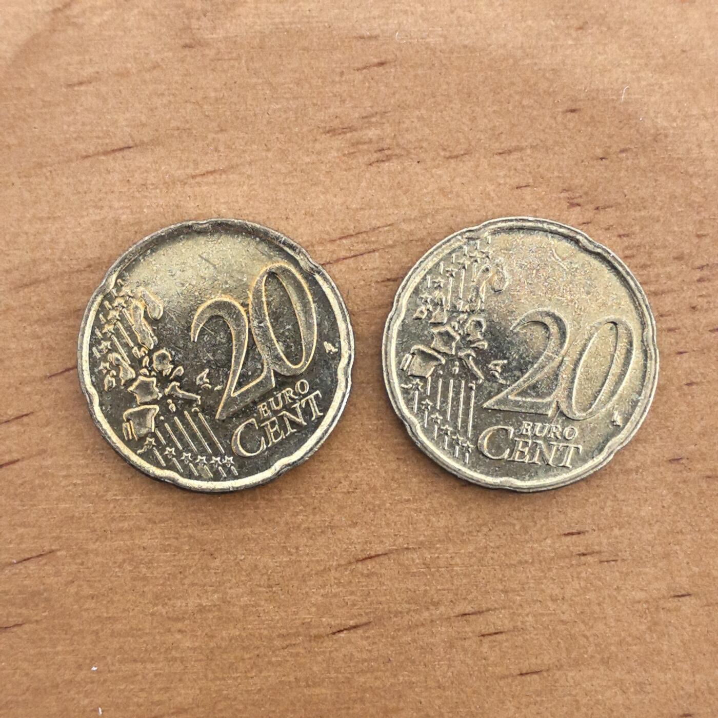 各国硬币第7期 无佣金 荷兰20殴分2枚