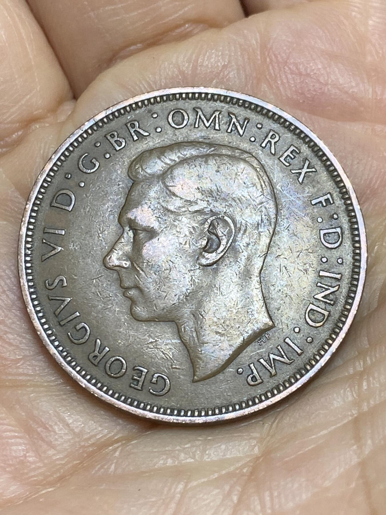 2025年第一百四十三场(总第一百六十九场）外国好品散币场(免佣金) 英国🇬🇧1946年1便士(乔治六世第一版)