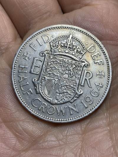 2025年第一百四十三场(总第一百六十九场）外国好品散币场(免佣金) - 英国🇬🇧1964年半克朗(伊丽莎白二世青年桂冠第二版)