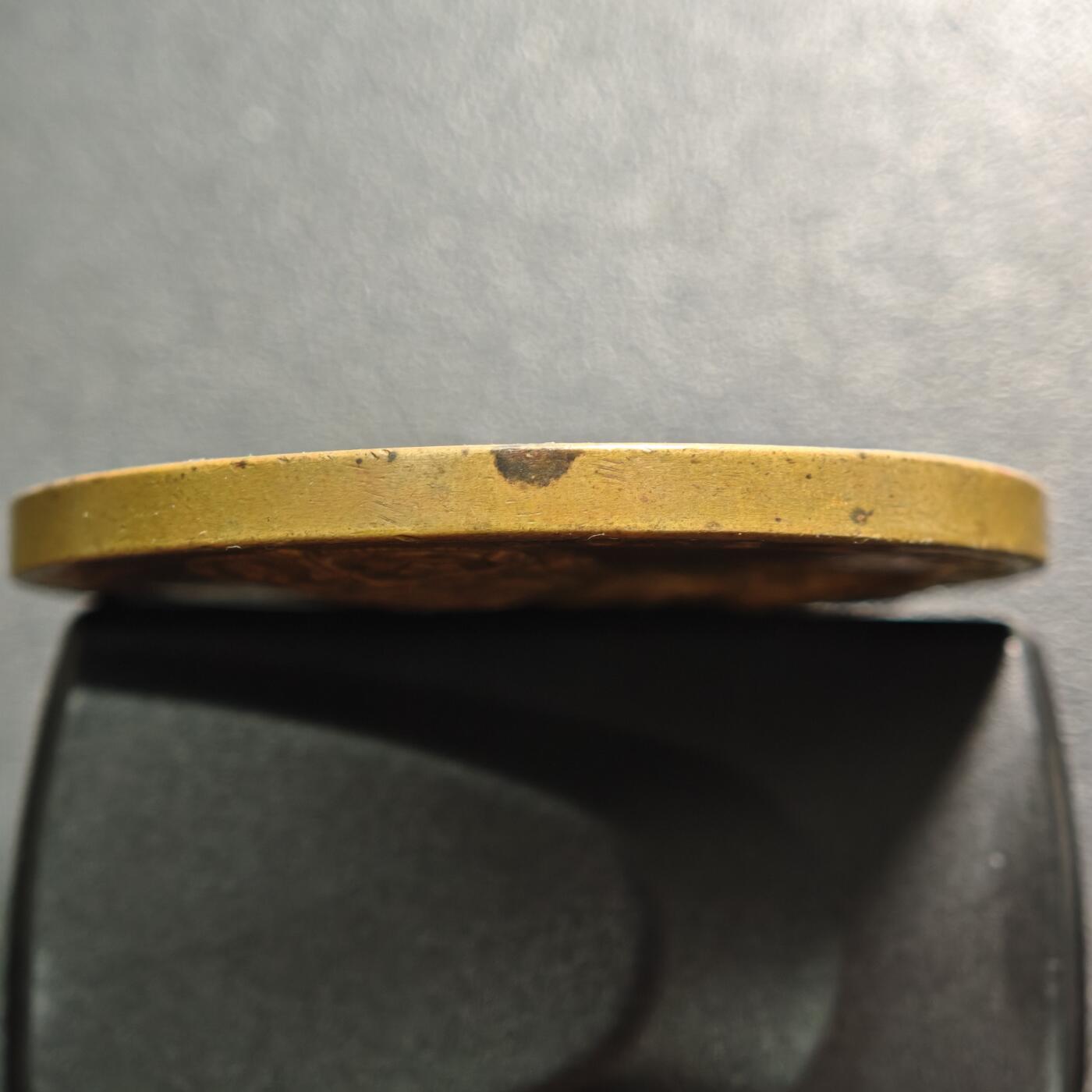 【德藏】世界币章拍卖第159期(元旦专场拍卖) 1911年 英国乔治五世登基纪念大铜章 浮雕立体 细节细腻  直径约：51.1mm；重约：78.4g