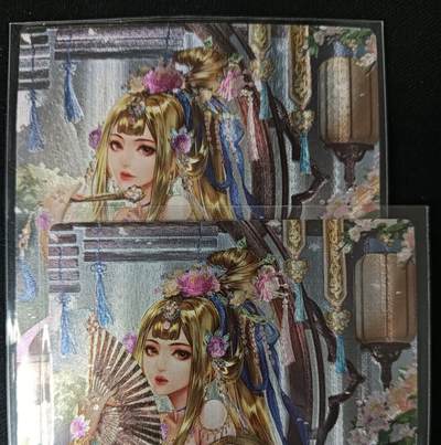 花开卡拍第53期（12月28号周日截拍，品控勿拍!!!拍品不寄存，运费5元，自制卡难免瑕疵，可能存在轻微撞角爆边等出厂瑕疵，品控介意勿拍！） - 卡玩帕克 水浒神姬 宋清 粗闪2张