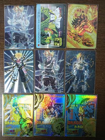 花开卡拍第53期（12月28号周日截拍，品控勿拍!!!拍品不寄存，运费5元，自制卡难免瑕疵，可能存在轻微撞角爆边等出厂瑕疵，品控介意勿拍！） - 龙珠卡牌 散卡9张 纱布闪、彩闪、粗闪