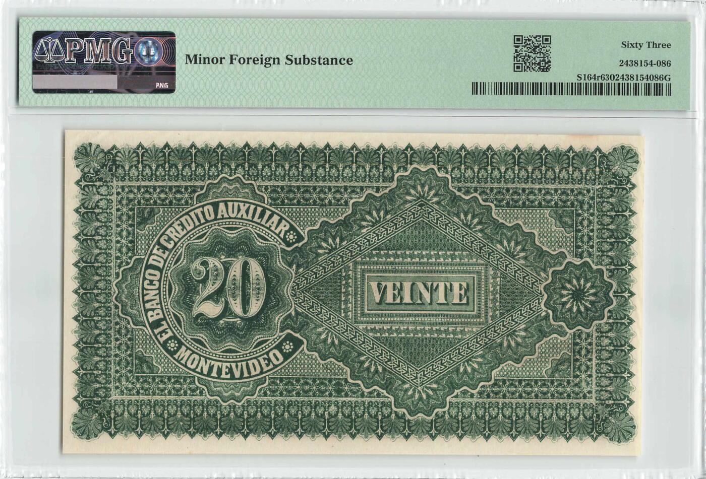 小福收藏拍卖第200期 【庆典场 中拍就有好礼相赠】评级币精选场 本期有捷克斯洛伐克20年100克朗慕夏作品大珍 69分倒置百位号布隆迪世界最大纸币  35年版加拿大经典 苏格兰格拉斯哥大学500年纪念钞倒置小号 卡塔尔80年100里亚尔冠军分 美国教育券 意大利拉斐尔 乌克兰 库克群岛 墨西哥 南斯拉夫 亚美尼亚等多国精美高分珍稀老钞精品纸币 乌拉圭 1887年 20比索 少见 库存票 11022靓号 PMG63