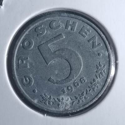 沼泽如烟--第946场 - 奥地利1968年5格罗申