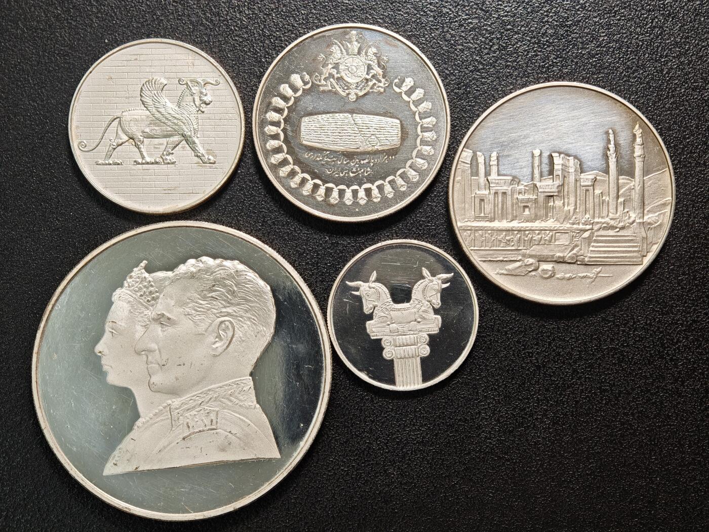 【德藏】世界币章拍卖第159期(元旦专场拍卖) 1971年 伊朗波斯帝国2500周年精制纪念精制银币