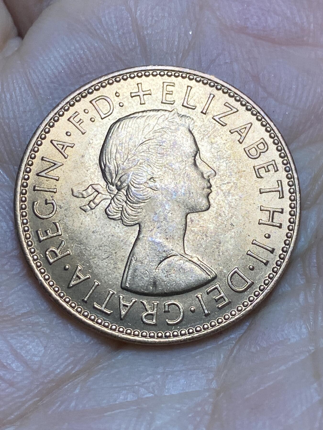 2025年第一百四十三场(总第一百六十九场）外国好品散币场(免佣金) 英国🇬🇧1967年半便士(伊丽莎白二世青年桂冠第二版，普制币关门年)