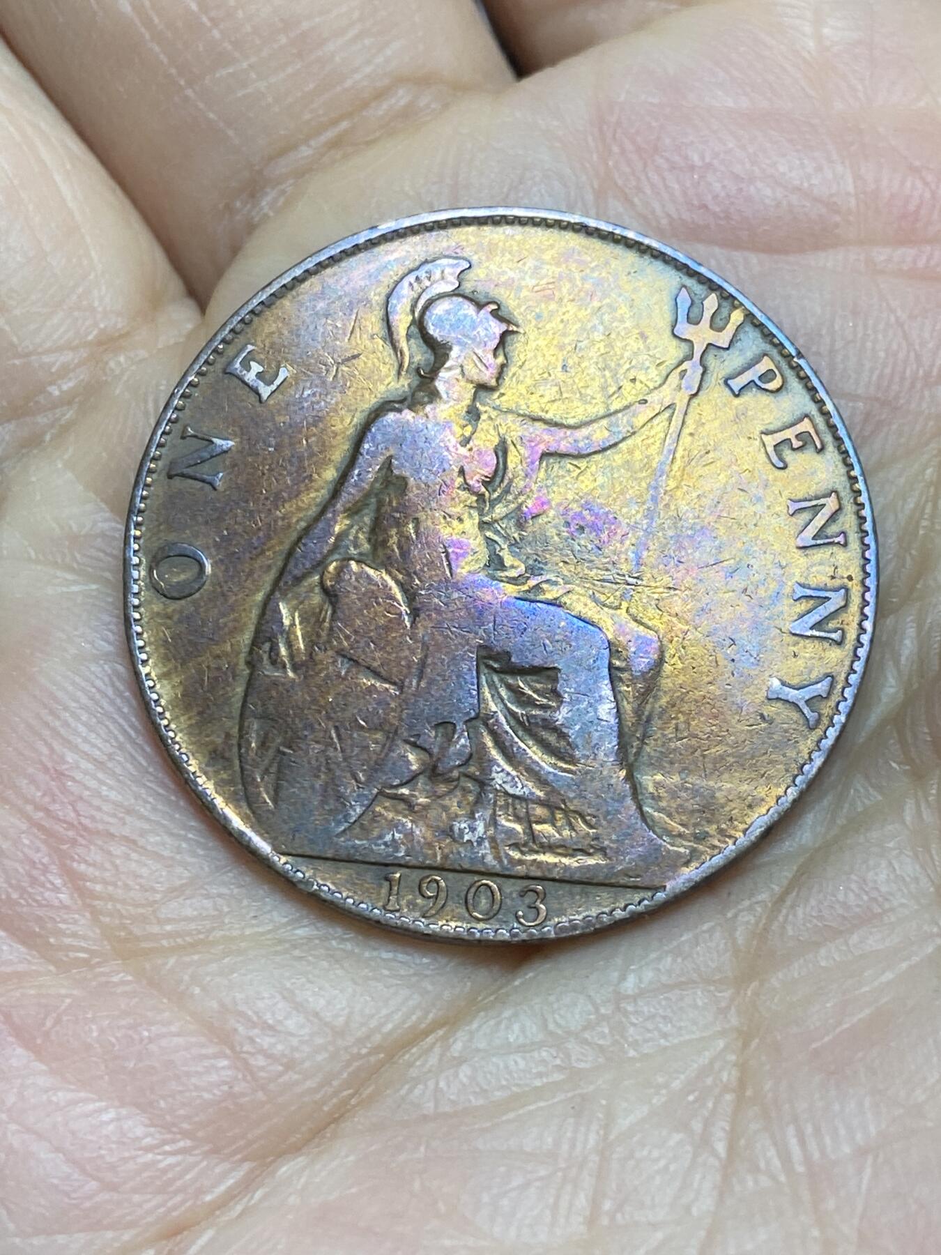 2025年第一百四十三场(总第一百六十九场）外国好品散币场(免佣金) 英国🇬🇧1903年1便士(爱德华七世时期)