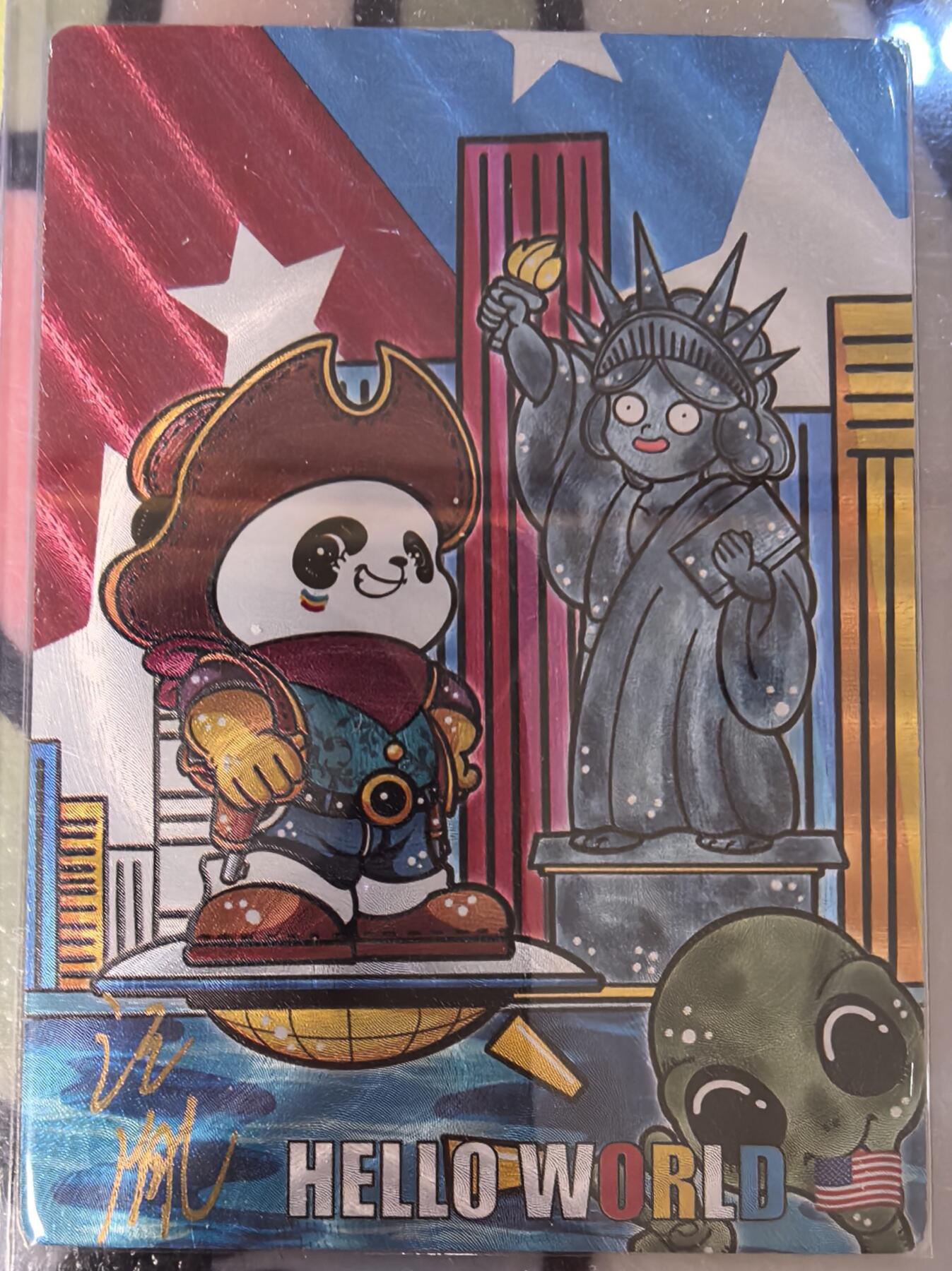 丫丫卡拍--23期部分残留拍品快速结束（12月26日22点截拍） 【亲签】熊猫游记-美国《汪胤》